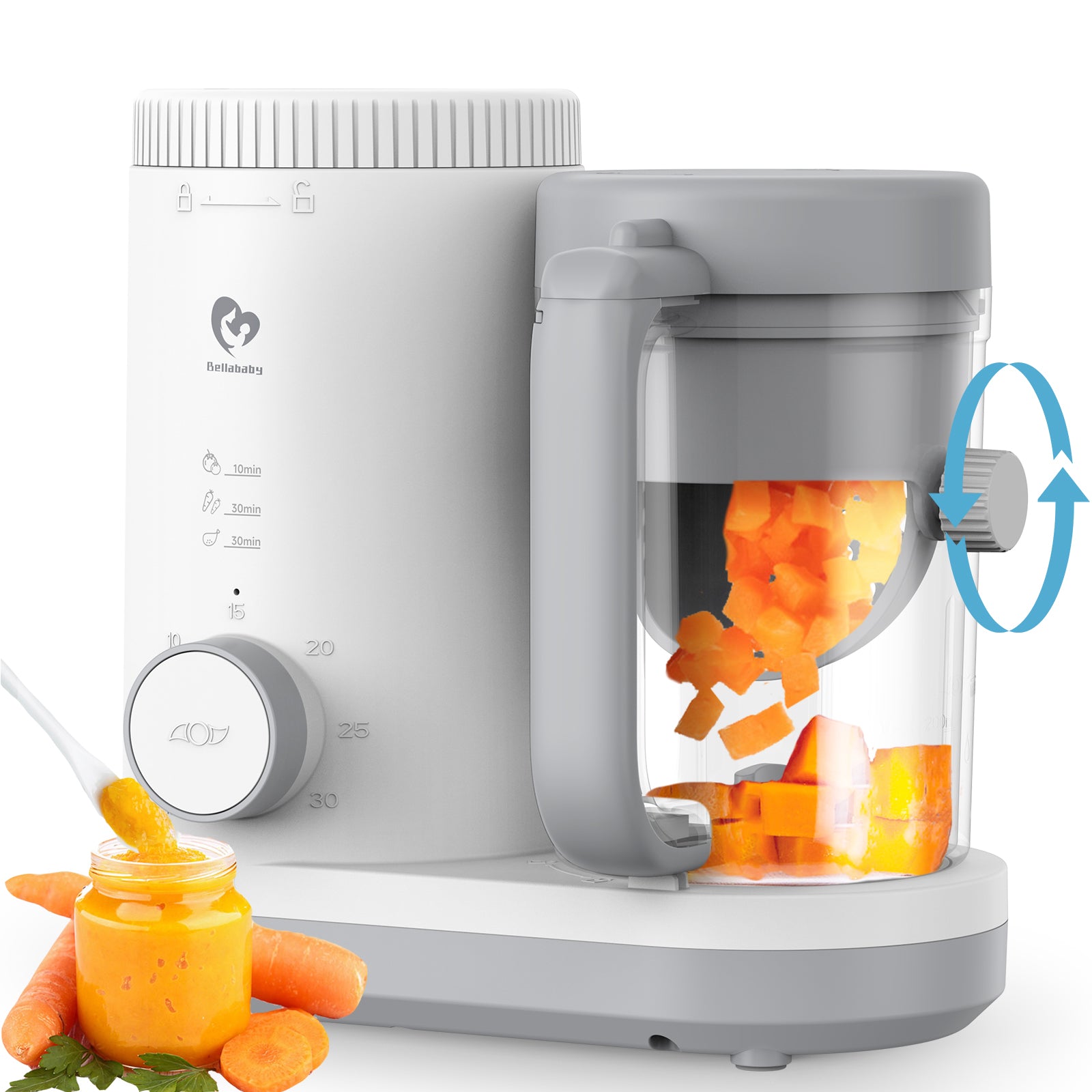 Baby Food Maker Bellababy Baby Food Processor Puree Blender Steamer w