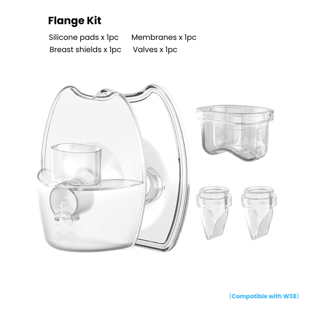Replacement Parts | Wearable Breast Pump - W38 - Flange Kit（1pc) / 17mm