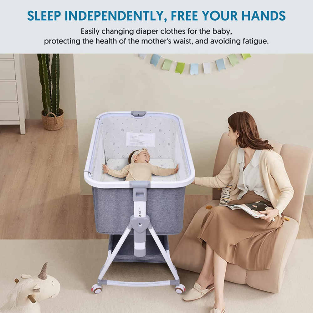 Baby Bassinet with Diaper Table