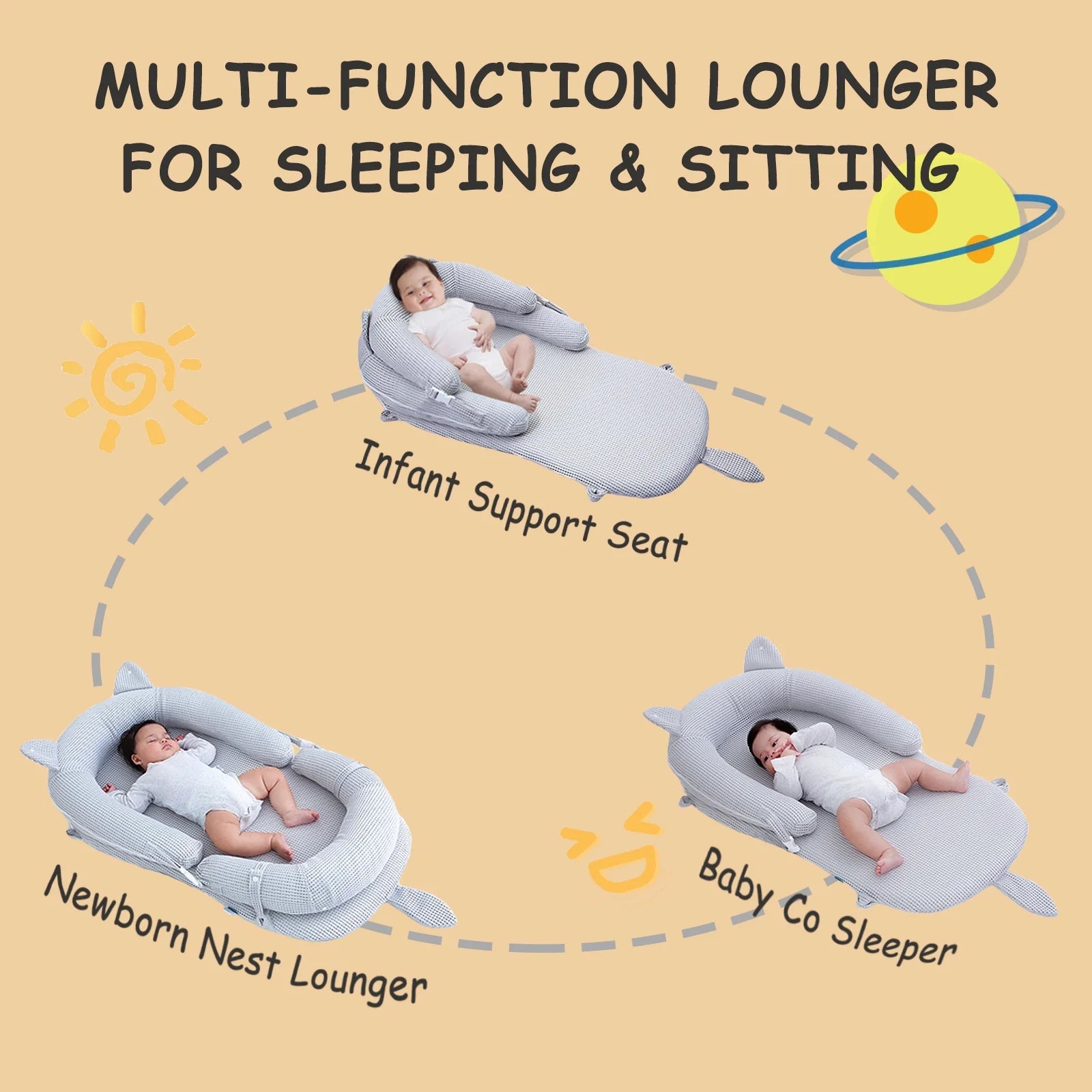 Bellababy Baby Lounger - multi-function