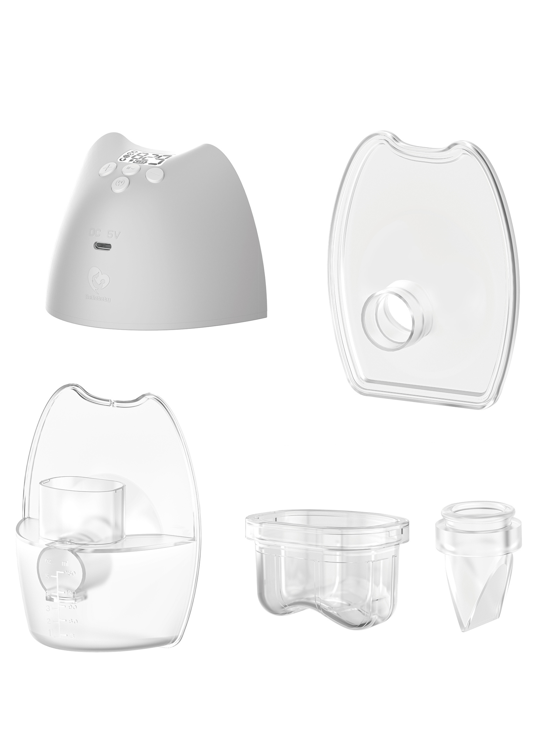 Bellababy W38, Hands-Free Breast Pump, Strong Suction and Painless