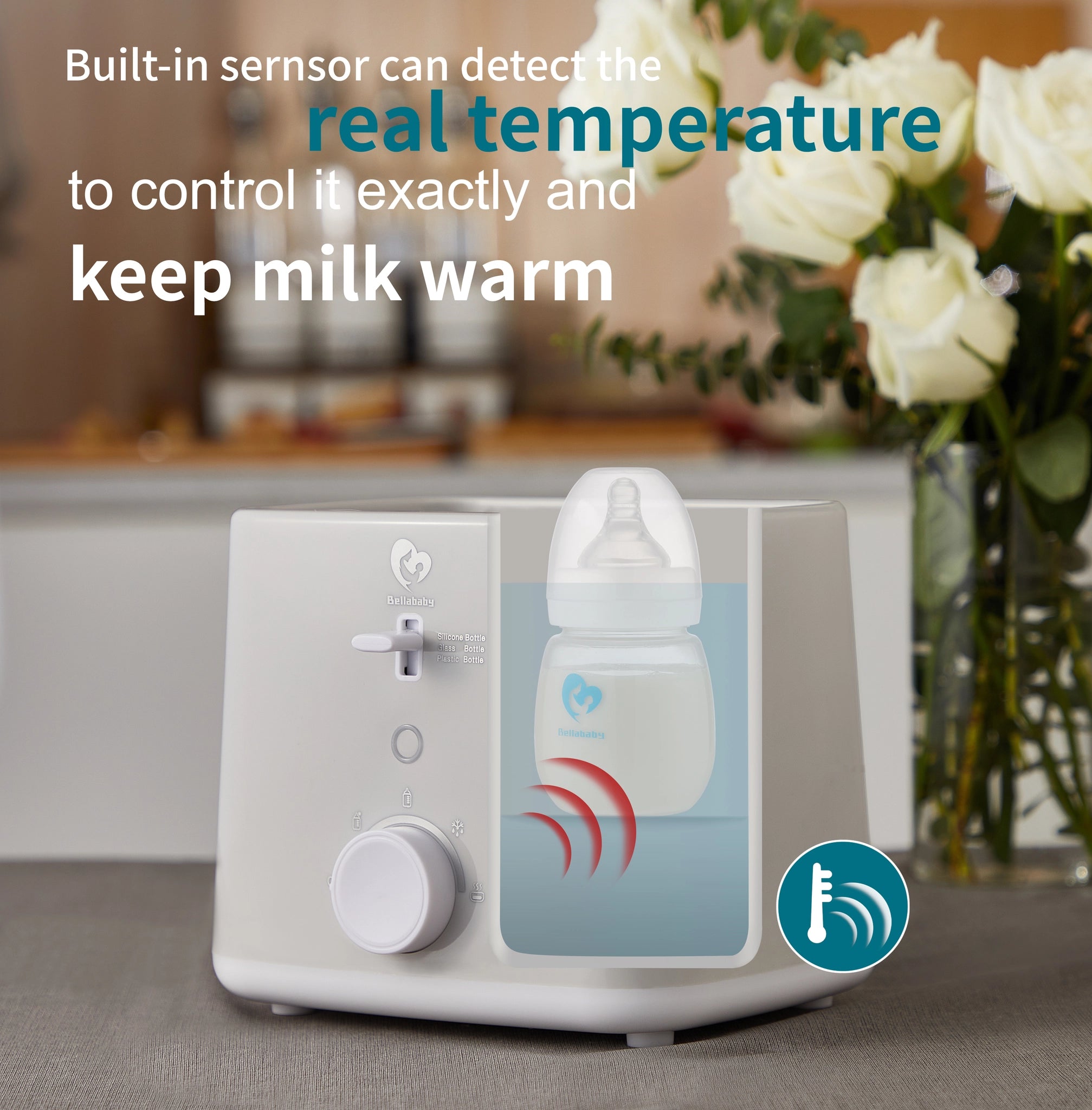 Bellababy Double Bottle Warmer - control milk exactly and keep milk warm