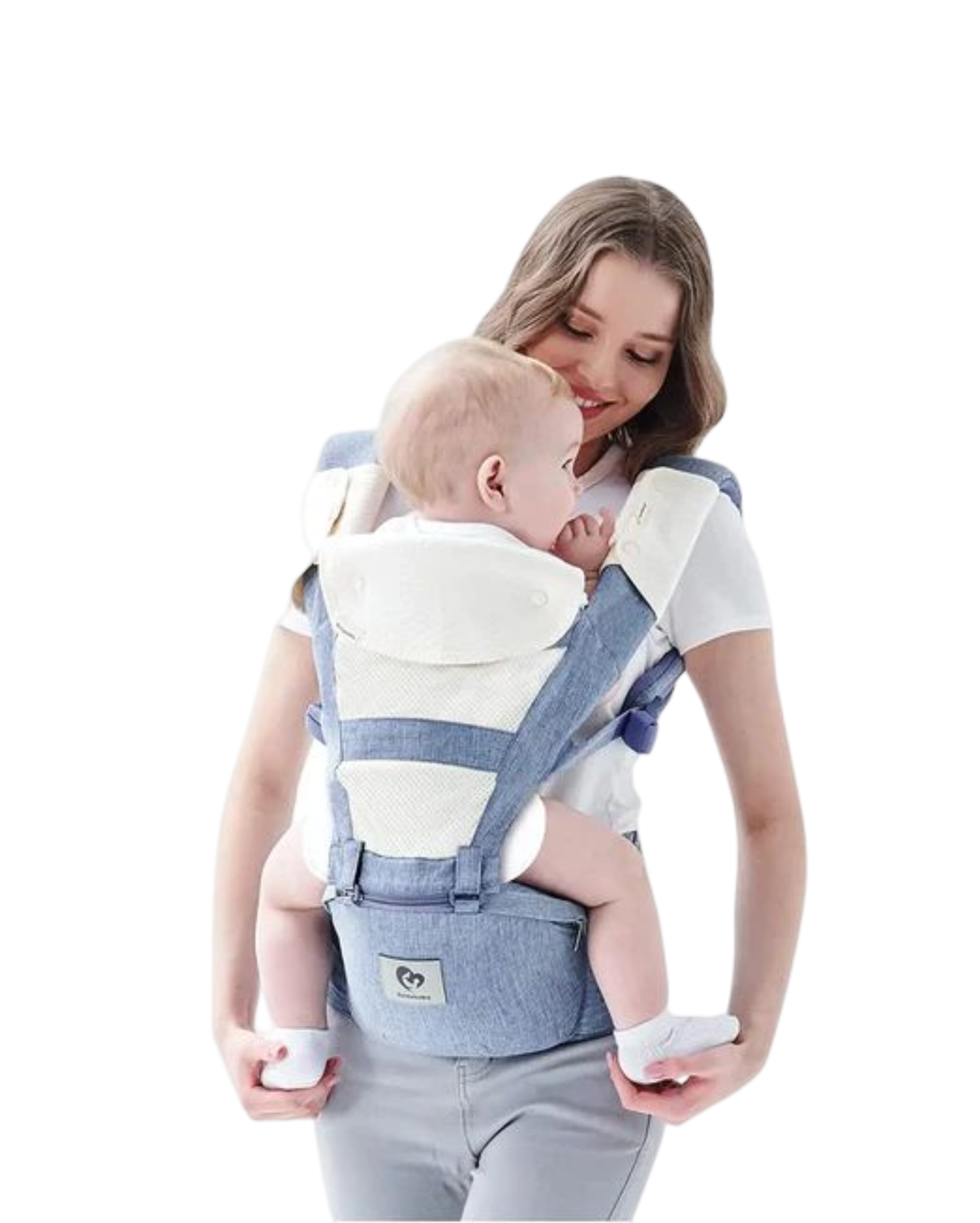 Baby carrier top with seat