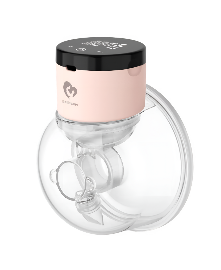 Bellababy W40, Hands-Free Breast Pump, Strong Suction and Painless - Single  / Pink / 24mm+21mm(Pad)